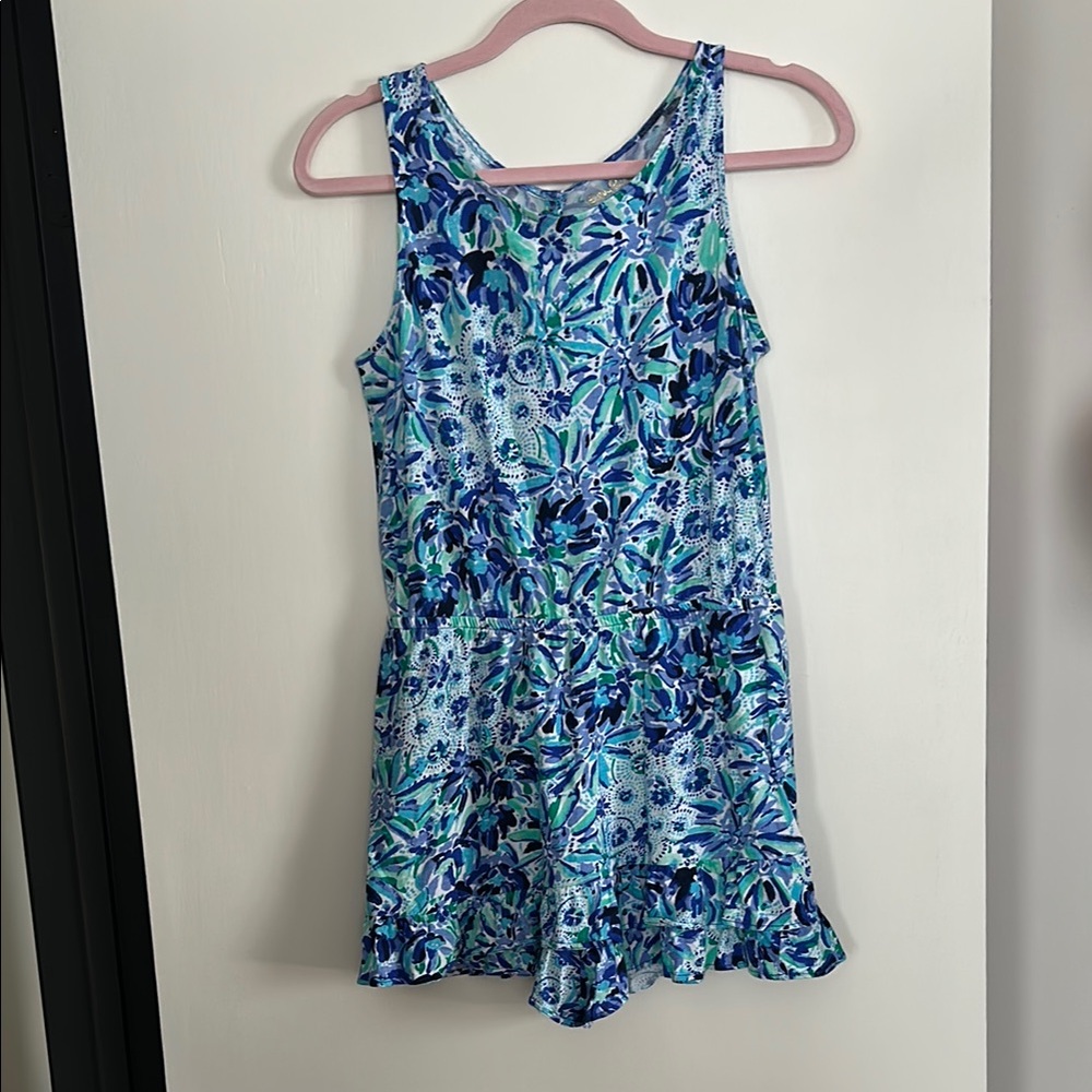 Girls XXL (16) Lilly Pulitzer Cotton Romper EUC